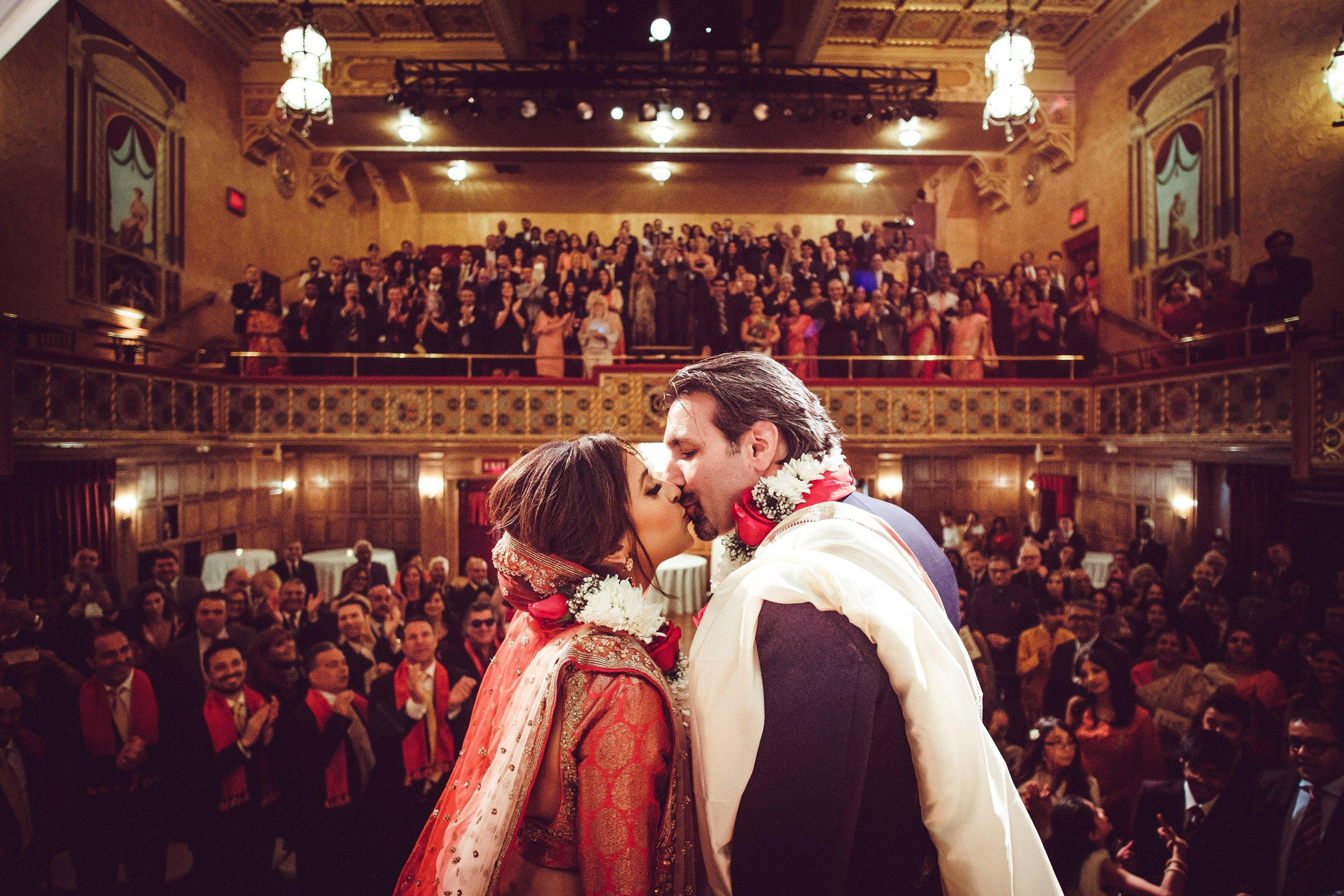 Indian wedding ceremony inside the Gem Theatre.